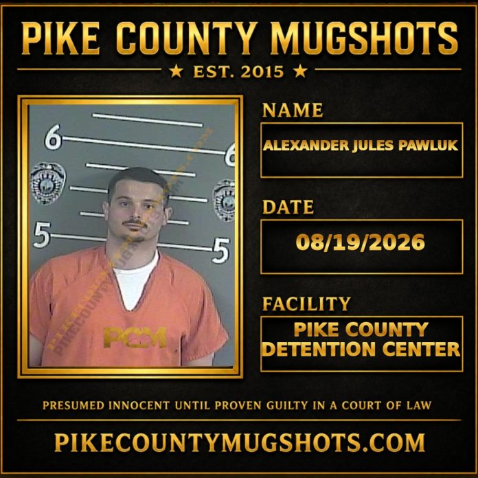 ALEXANDER JULES PAWLUK ALEXANDER JULES PAWLUK Pike County Kentucky arrest booking