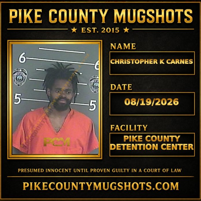 CHRISTOPHER K CARNES CHRISTOPHER K CARNES Pike County Kentucky arrest booking