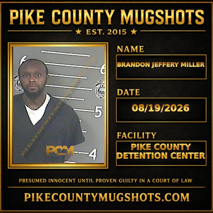 BRANDON JEFFERY MILLER BRANDON JEFFERY MILLER Pike County Kentucky arrest booking