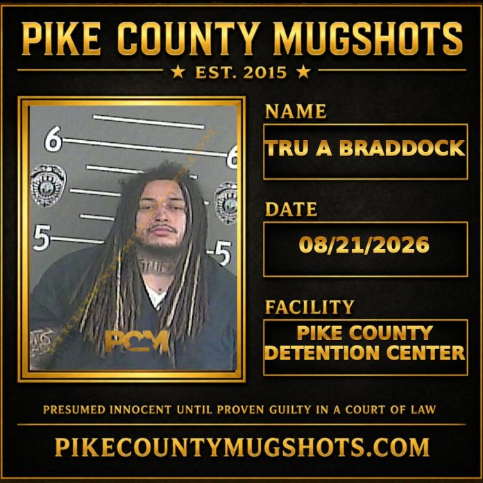 TRU A BRADDOCK Pike County Kentucky arrest booking