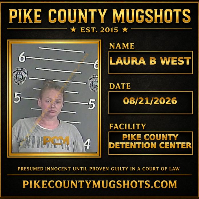 LAURA B WEST Pike County Kentucky arrest booking