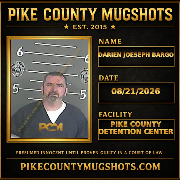 DARIEN JOESEPH BARGO Pike County Kentucky arrest booking
