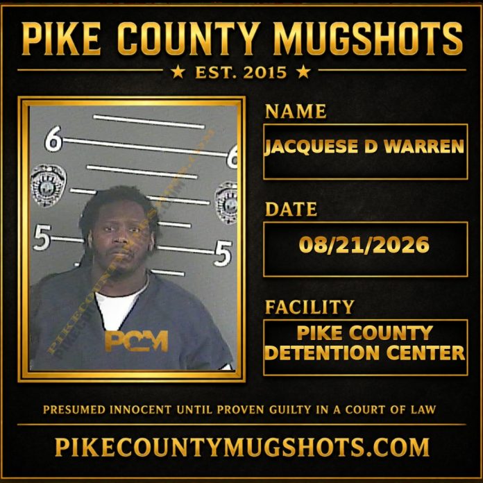 JACQUESE D WARREN JACQUESE D WARREN Pike County Kentucky arrest booking
