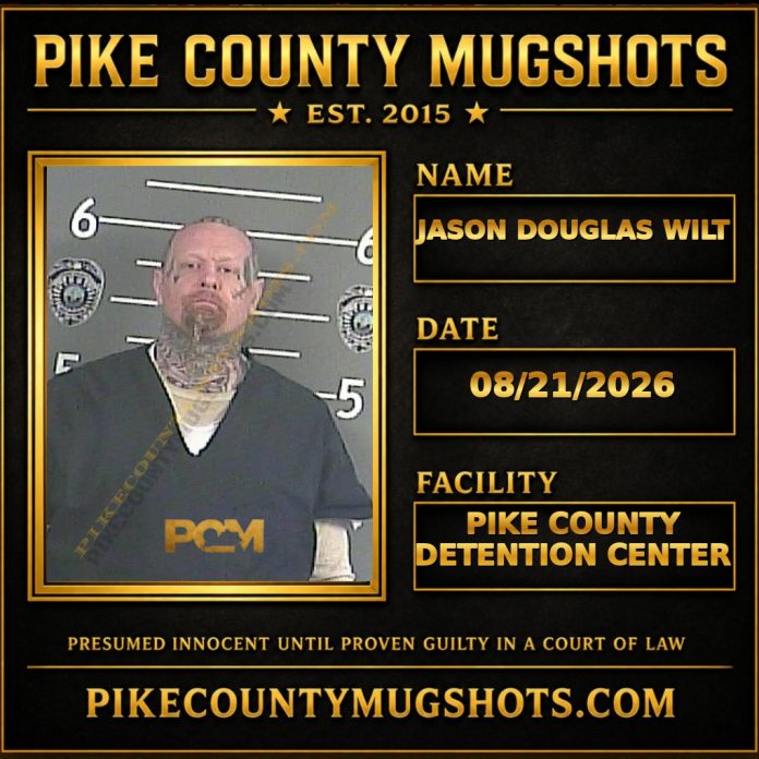 JASON DOUGLAS WILT Pike County Kentucky arrest booking