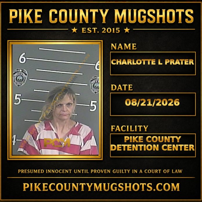 CHARLOTTE L PRATER Pike County Kentucky arrest booking
