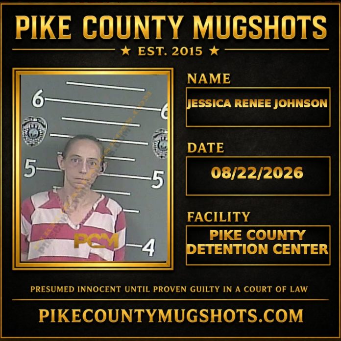 JESSICA RENEE JOHNSON JESSICA RENEE JOHNSON Pike County Kentucky arrest booking
