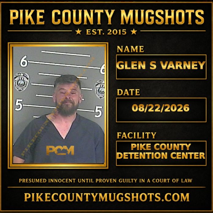 GLEN S VARNEY Pike County Kentucky arrest booking