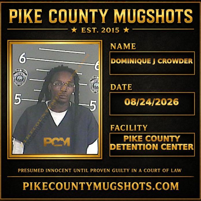 DOMINIQUE J CROWDER Pike County Kentucky arrest booking