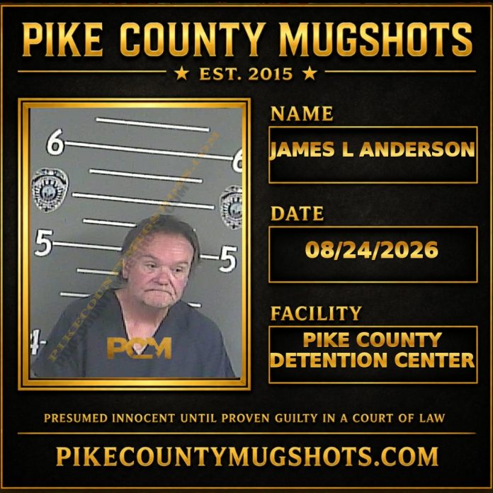 JAMES L ANDERSON Pike County Kentucky arrest booking