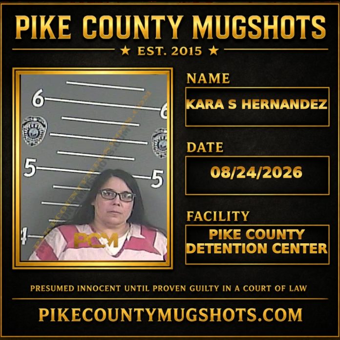 KARA S HERNANDEZ Pike County Kentucky arrest booking