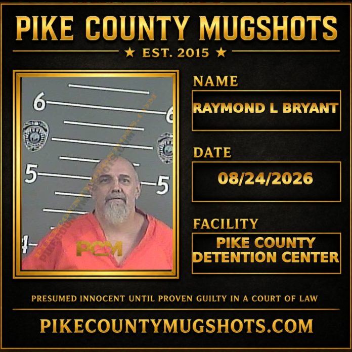 RAYMOND L BRYANT Pike County Kentucky arrest booking