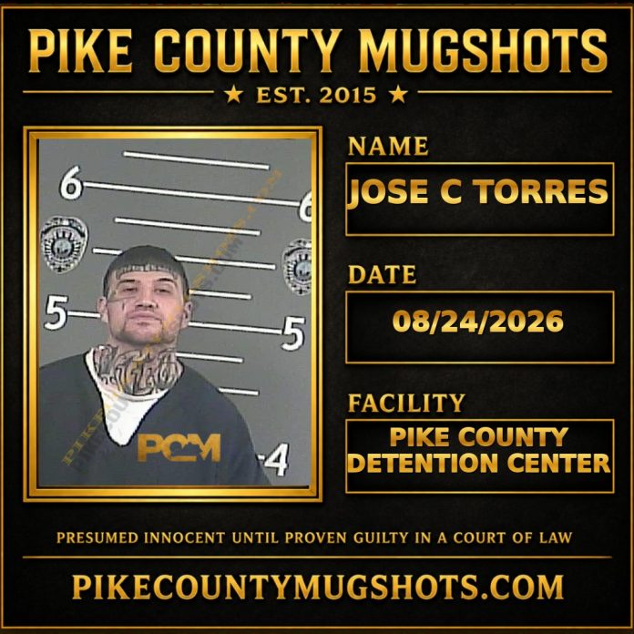 JOSE C TORRES JOSE C TORRES Pike County Kentucky arrest booking
