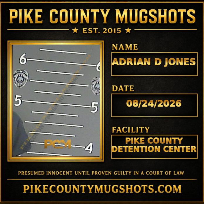 ADRIAN D JONES ADRIAN D JONES Pike County Kentucky arrest booking