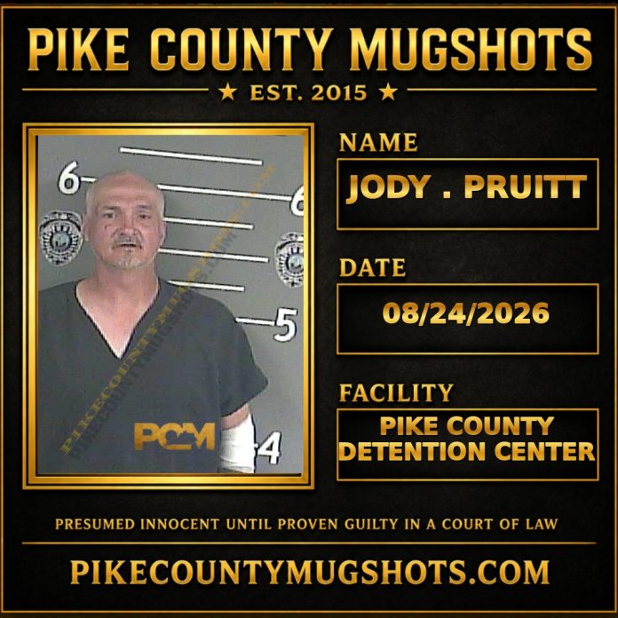 JODY . PRUITT JODY . PRUITT Pike County Kentucky arrest booking