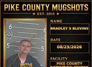 BRADLEY S BLEVINS Pike County Kentucky arrest booking