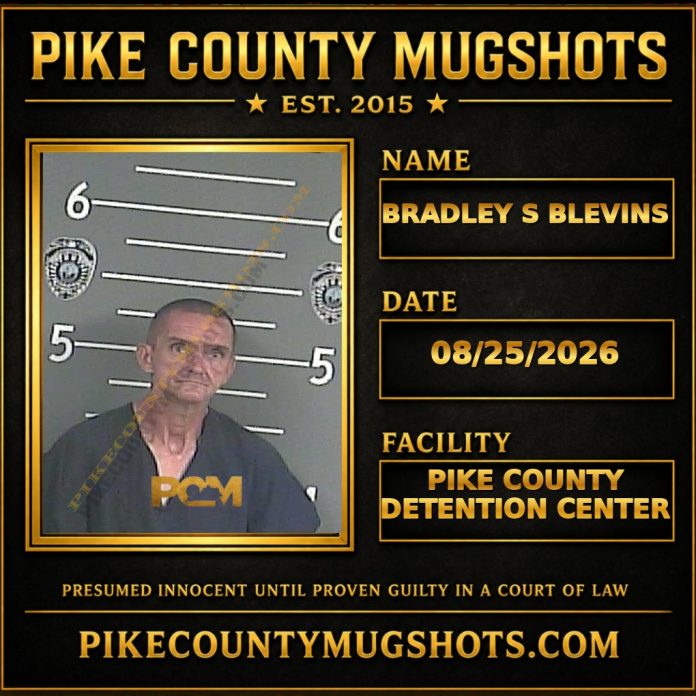 BRADLEY S BLEVINS Pike County Kentucky arrest booking