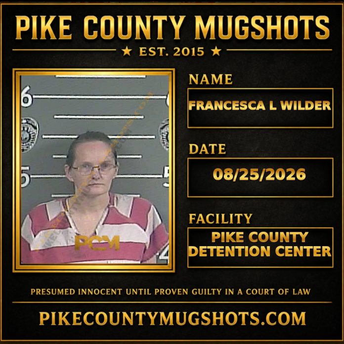 FRANCESCA L WILDER FRANCESCA L WILDER Pike County Kentucky arrest booking