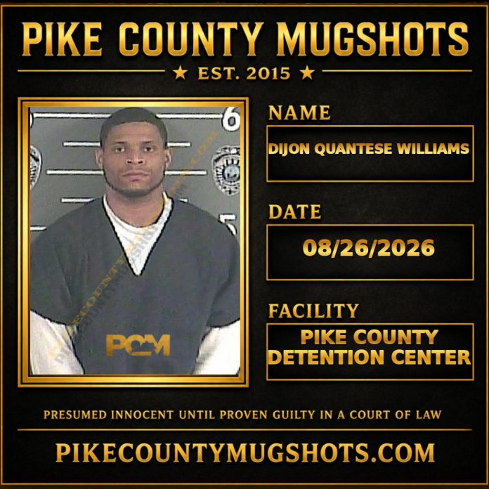 DIJON QUANTESE WILLIAMS Pike County Kentucky arrest booking
