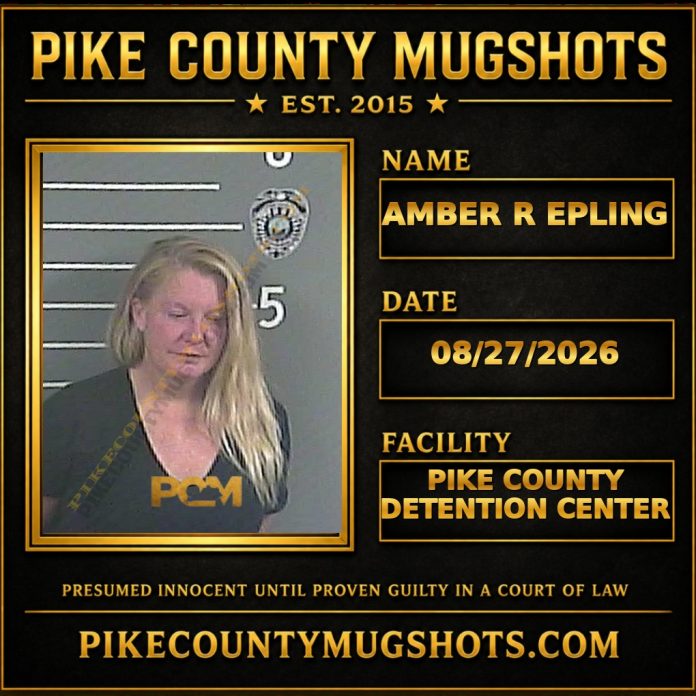 AMBER R EPLING Pike County Kentucky arrest booking