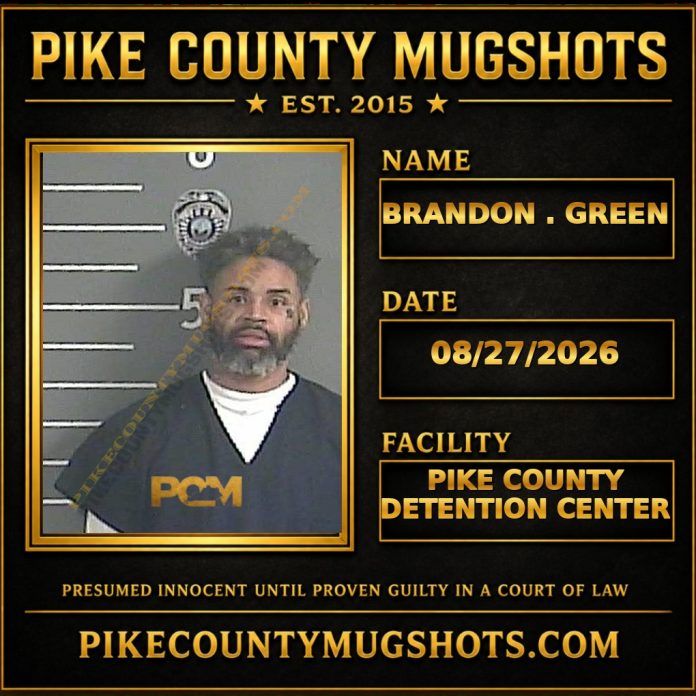 BRANDON . GREEN Pike County Kentucky arrest booking