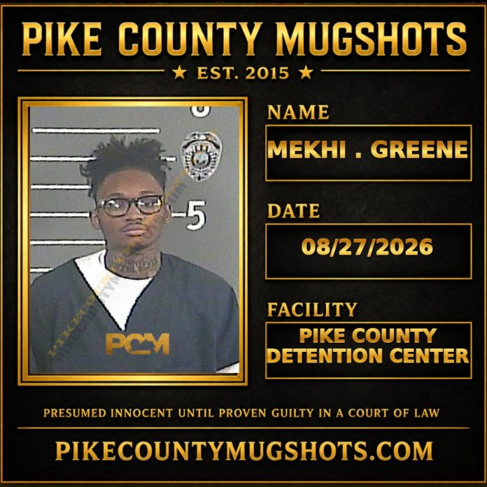 MEKHI . GREENE Pike County Kentucky arrest booking