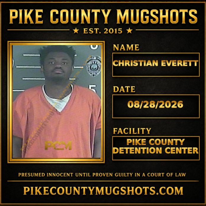 CHRISTIAN EVERETT Pike County Kentucky arrest booking