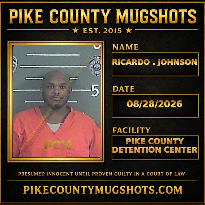 RICARDO . JOHNSON Pike County Kentucky arrest booking