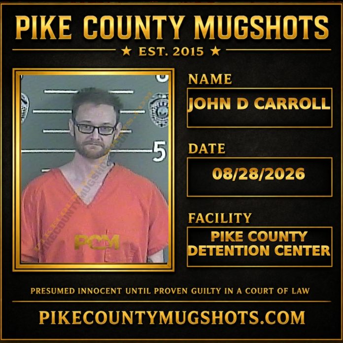 JOHN D CARROLL JOHN D CARROLL Pike County Kentucky arrest booking
