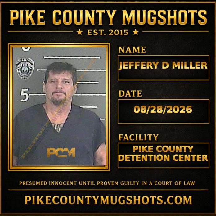 JEFFERY D MILLER Pike County Kentucky arrest booking