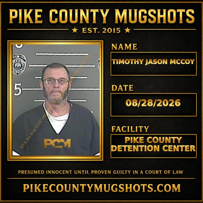 TIMOTHY JASON MCCOY Pike County Kentucky arrest booking