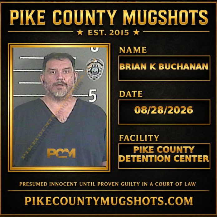 BRIAN K BUCHANAN Pike County Kentucky arrest booking
