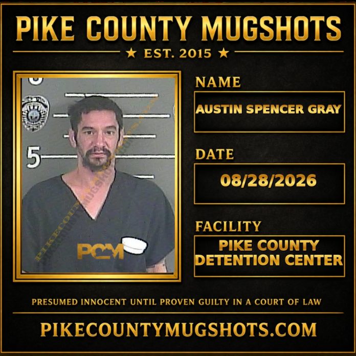 AUSTIN SPENCER GRAY Pike County Kentucky arrest booking