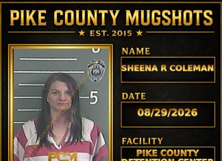 SHEENA R COLEMAN Pike County Kentucky arrest booking