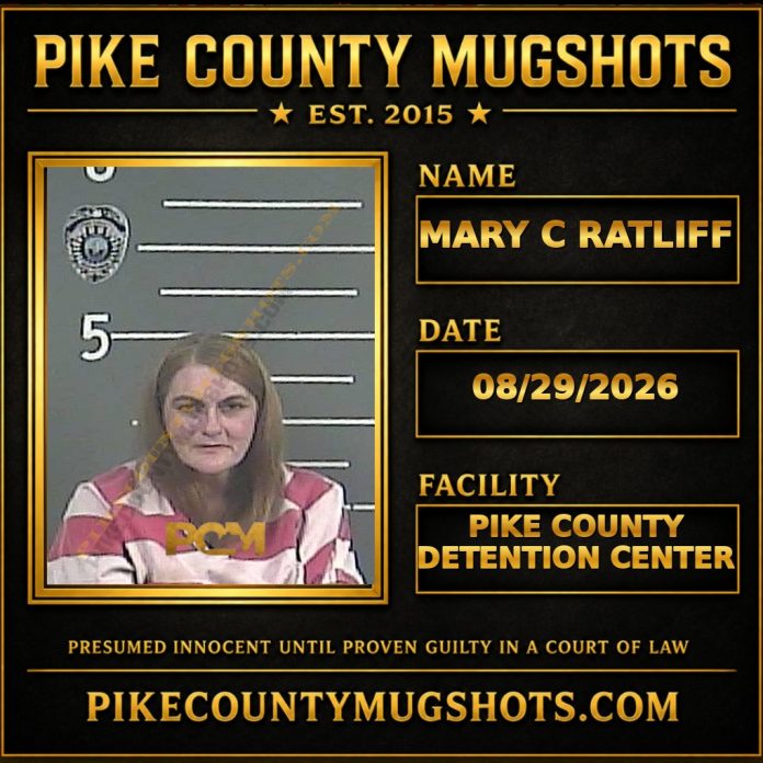 MARY C RATLIFF Pike County Kentucky arrest booking