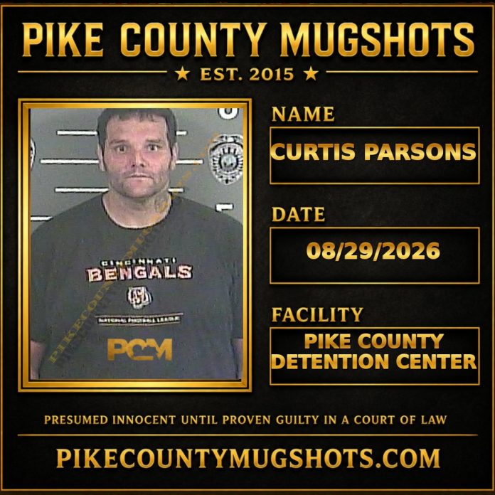 CURTIS PARSONS Pike County Kentucky arrest booking