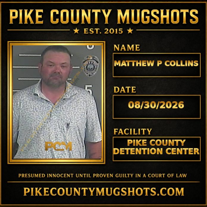 MATTHEW P COLLINS MATTHEW P COLLINS Pike County Kentucky arrest booking