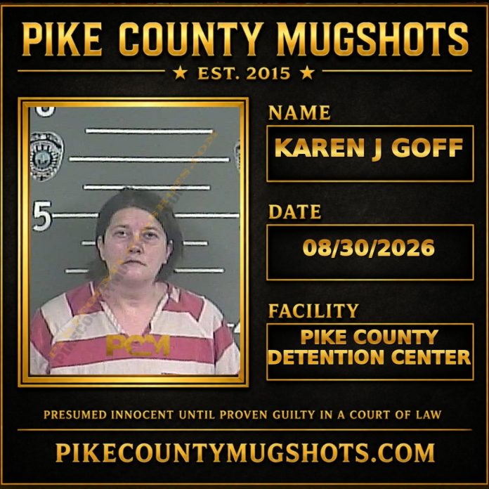 KAREN J GOFF KAREN J GOFF Pike County Kentucky arrest booking