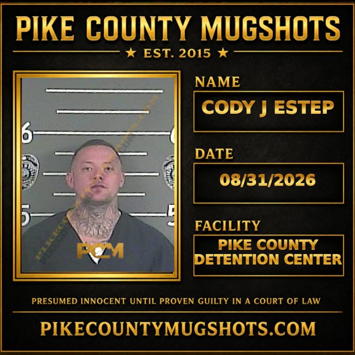 CODY J ESTEP Pike County Kentucky arrest booking