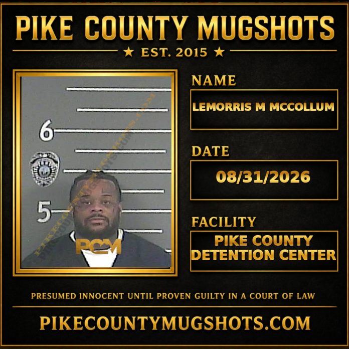 LEMORRIS M MCCOLLUM Pike County Kentucky arrest booking