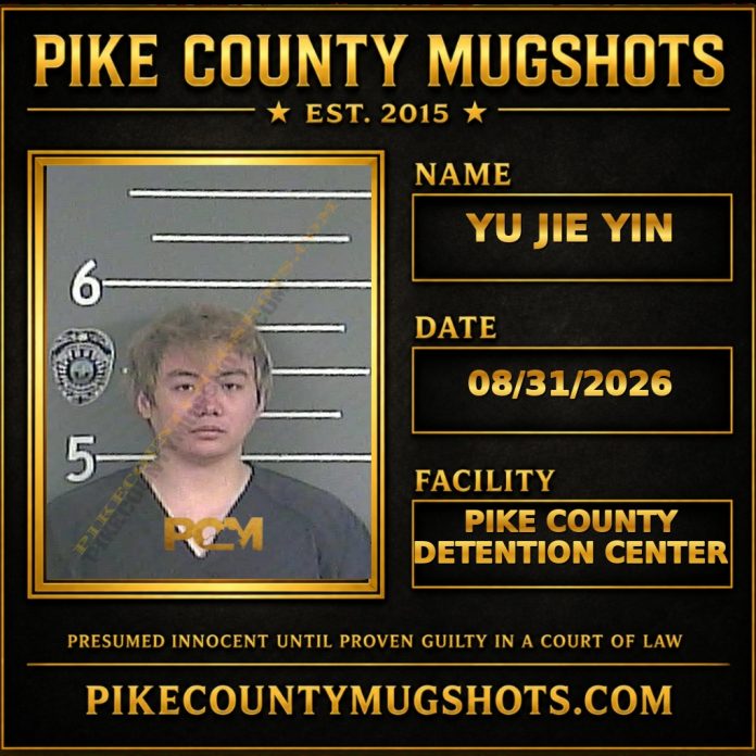 YU JIE YIN Pike County Kentucky arrest booking