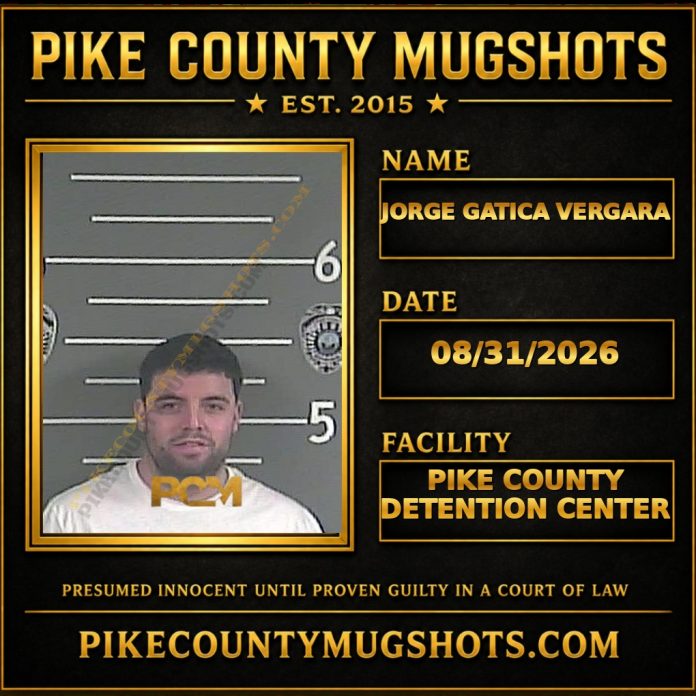 JORGE GATICA VERGARA Pike County Kentucky arrest booking