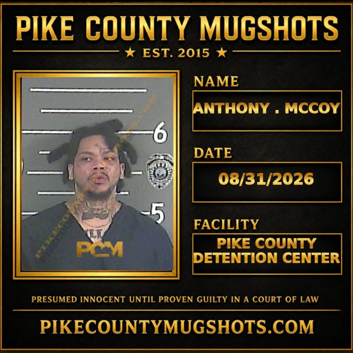 ANTHONY . MCCOY ANTHONY . MCCOY Pike County Kentucky arrest booking