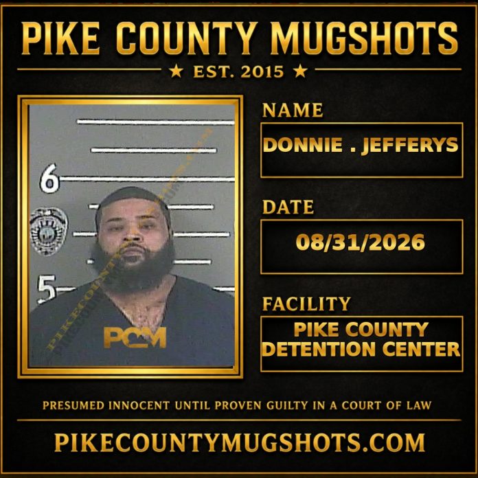 DONNIE . JEFFERYS Pike County Kentucky arrest booking