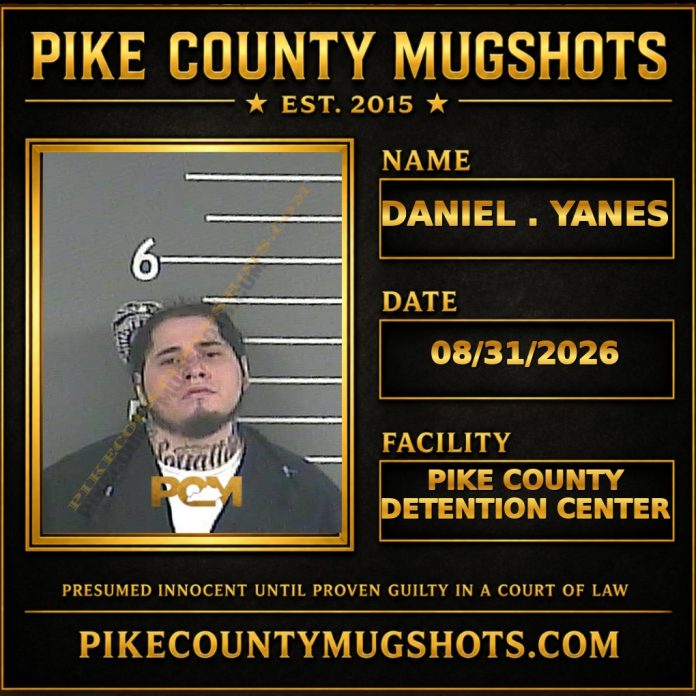 DANIEL . YANES Pike County Kentucky arrest booking