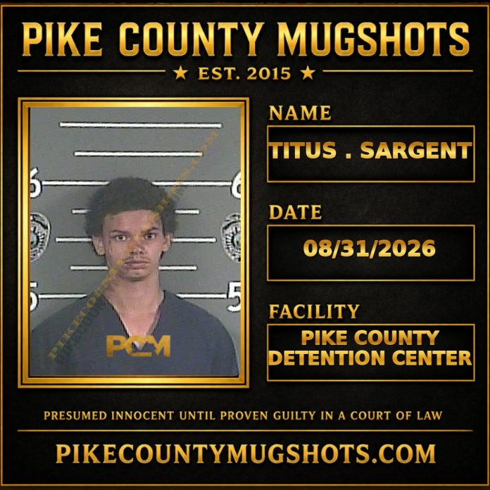 TITUS . SARGENT Pike County Kentucky arrest booking