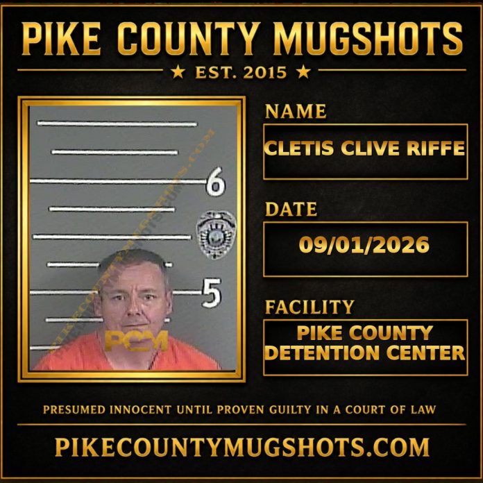 CLETIS CLIVE RIFFE Pike County Kentucky arrest booking