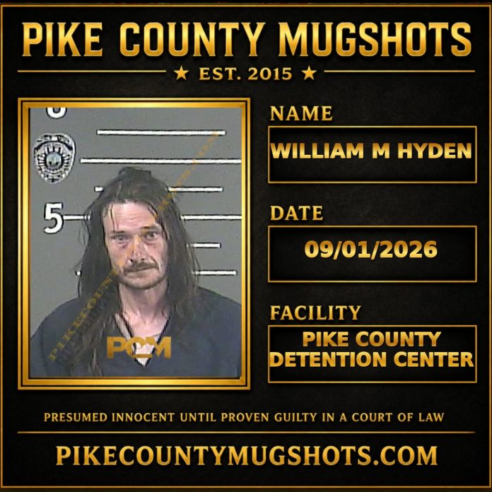 WILLIAM M HYDEN Pike County Kentucky arrest booking
