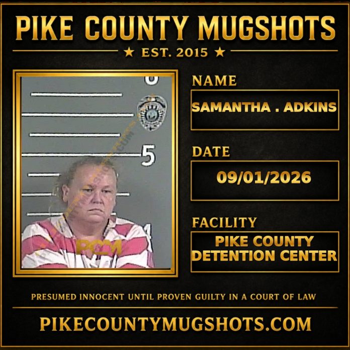 SAMANTHA . ADKINS Pike County Kentucky arrest booking