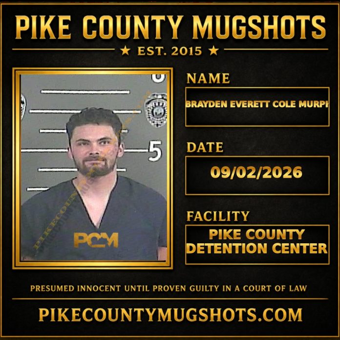 BRAYDEN EVERETT COLE MURPHY Pike County Kentucky arrest booking