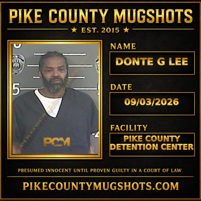 DONTE G LEE DONTE G LEE Pike County Kentucky arrest booking